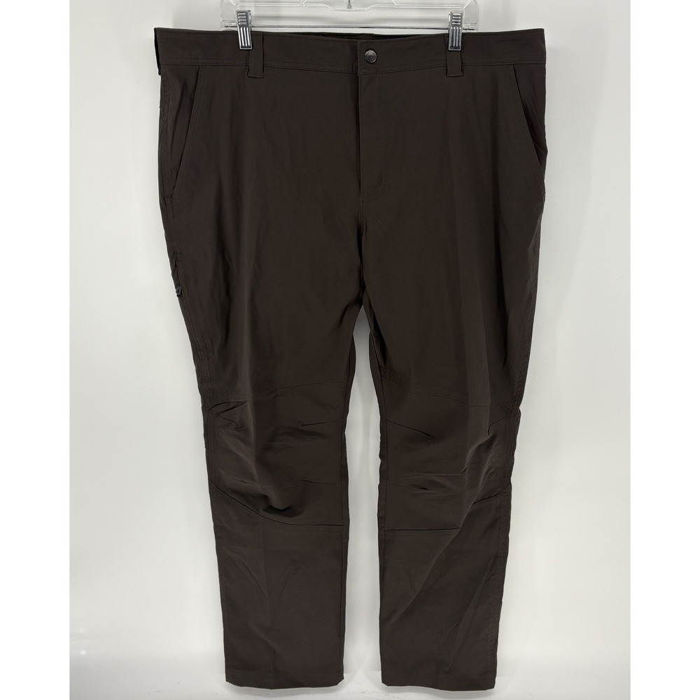 Columbia Omni Shield Pants Mens 42x32 Brown Hiking Utility Active Tech Stretch